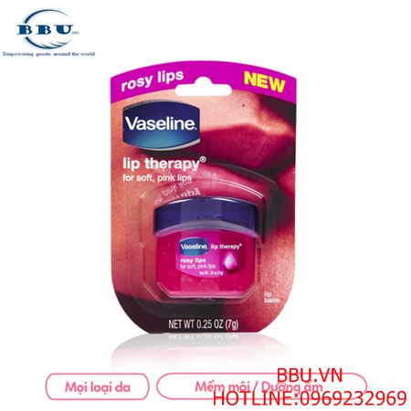 Sáp dưỡng môi có màu vaseline rosy lips therapy 7g mỹ