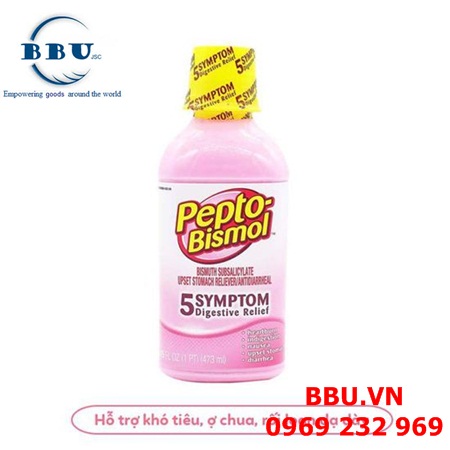 Siro trị các triệu chứng liên quan dạ dày pepto-bismol