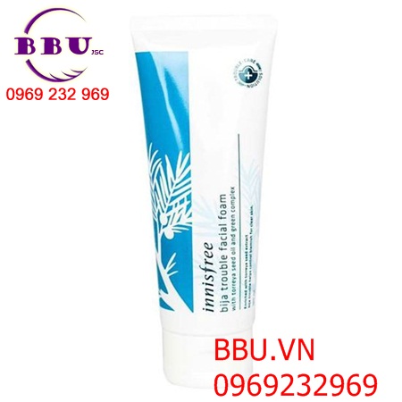 Sữa rửa mặt innisfree bija anti-trouble facial foam
