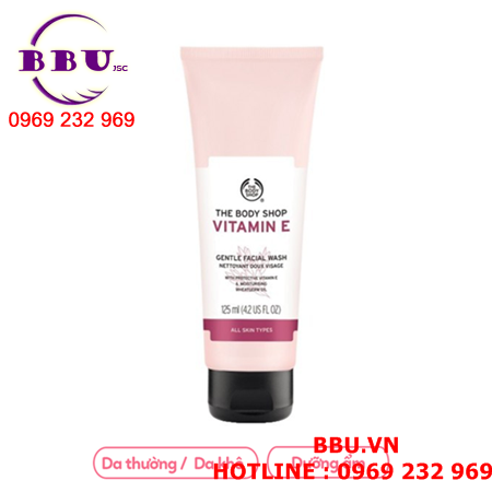 Sữa rửa mặt the body shop vitamin e gentle facial wash
