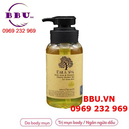 Sữa tắm body acne & blemish control shower laila spa
