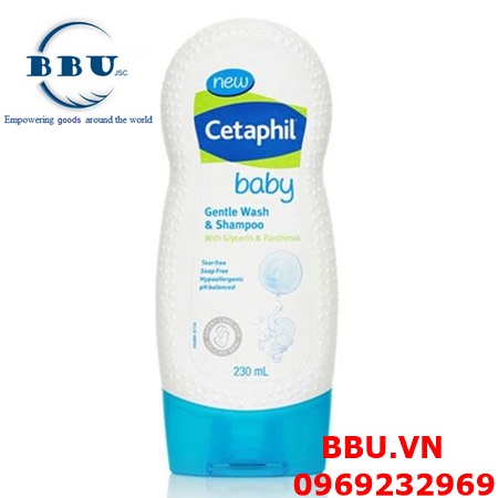 Sữa tắm dưỡng ẩm da cho bé cetaphil