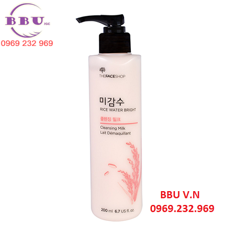 Sữa tẩy trang dạng sữa chiết xuất gạo – rice water bright cleansing milk