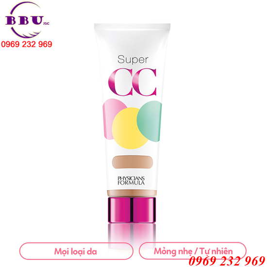 Kem trang điểm physicians formula super cc cream color correction + care spf 30