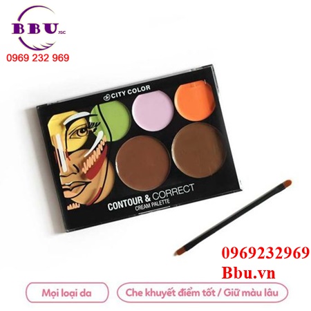 Tạo khối city color correct cream pallte