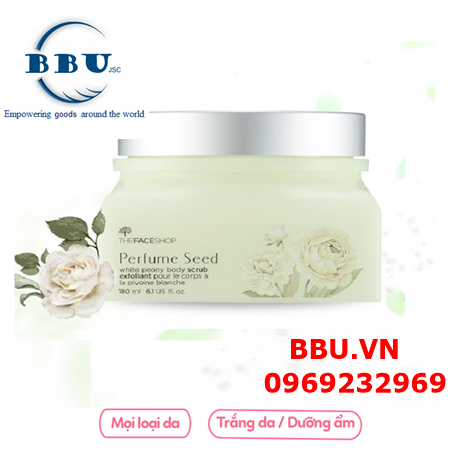 Tẩy tế bào chết body perfume seed white peony body scrub