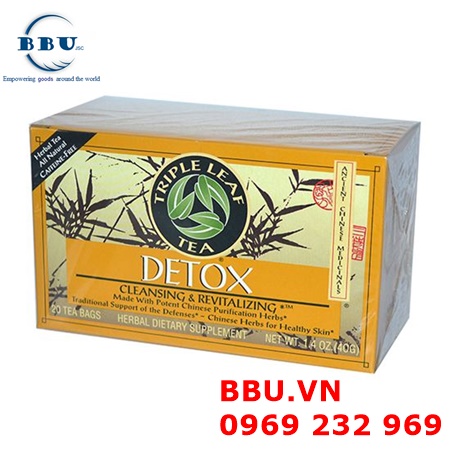 Trà thanh lọc cơ thể giảm cân detox triple leaf tea