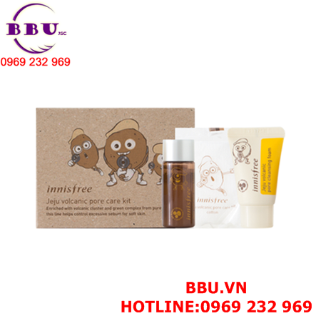 Bộ kit dưỡng da innisfree jeju volcanic pore care