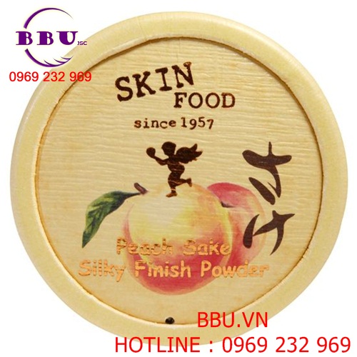 Phấn phủ kiềm dầu mềm mượt da skinfood peach sake silky finish powder