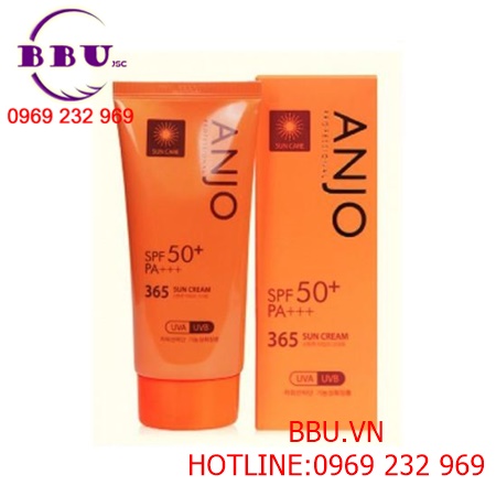 Kem chống nắng anjo professional spf 50+ pa+++ 365 sun cream