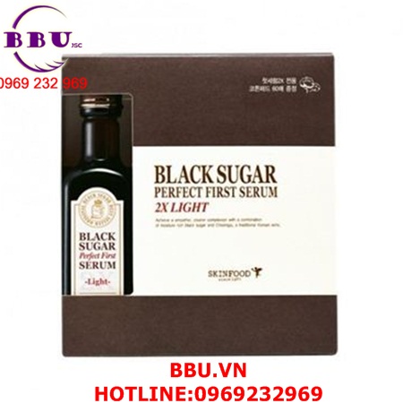 Tinh chất dưỡng da skinfood black sugar perfect first serum 2x light