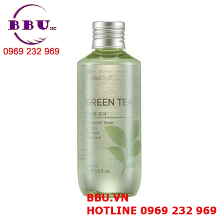 Nước hoa hồng the face shop green tea waterfull toner lotion tonique aqueuse