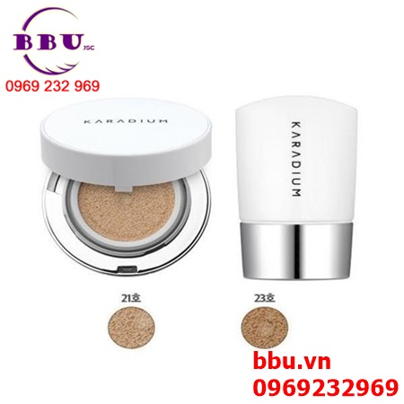 Set phấn nước karadium real cushion foundation spf50+ pa+++