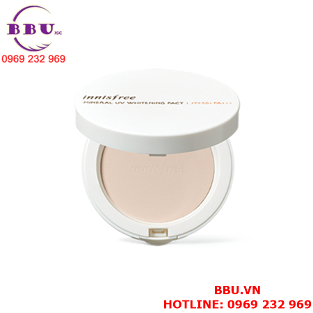 Phấn nén làm sáng da innisfree mineral uv whitening pact spf50 pa+++