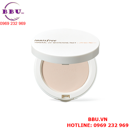Phấn phủ innisfree mineral uv whitening pact spf50 pa+++
