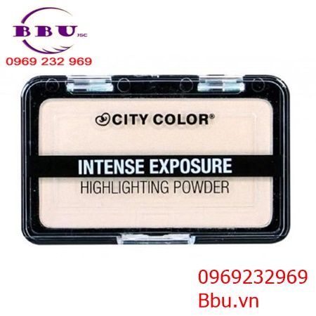 Phấn highlight dạng nén city color intense exposure highlighting powder