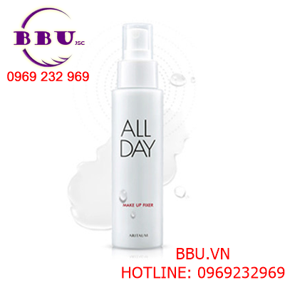 Xịt khoáng trang điểm aritaum all day makeup fixer
