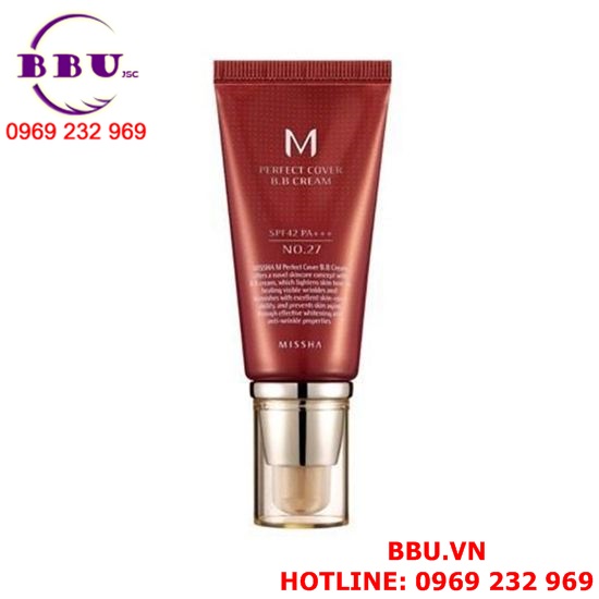 Kem nền missha m perfect cover bb cream spf42/pa+++