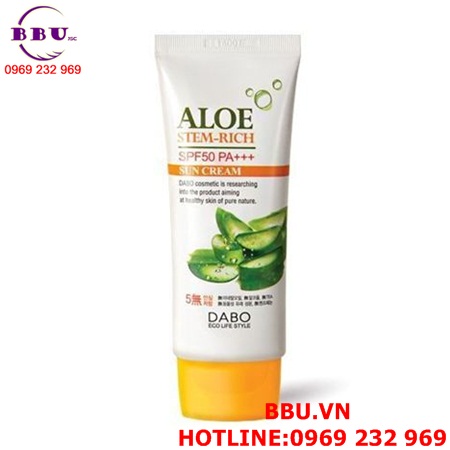 Kem chống nắng dabo eco life style aloe stem rich spf 50pa+++