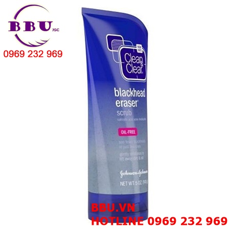 Sữa rửa mặt tẩy da chết, trị mụn clean & clear blackhead eraser scrub
