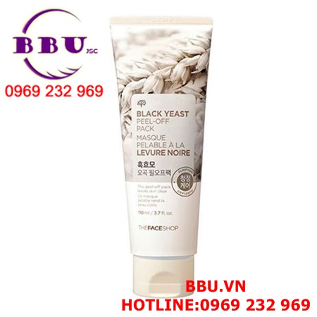 Mặt nạ lột trắng the face shop black yeast peel-off pack