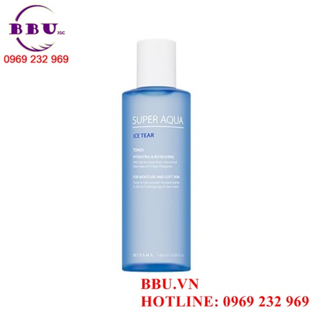 Nước hoa hồng missha super aqua ice tear toner