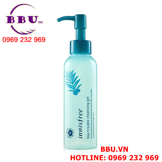 Gel tẩy trang innisfree bija trouble cleansing gel