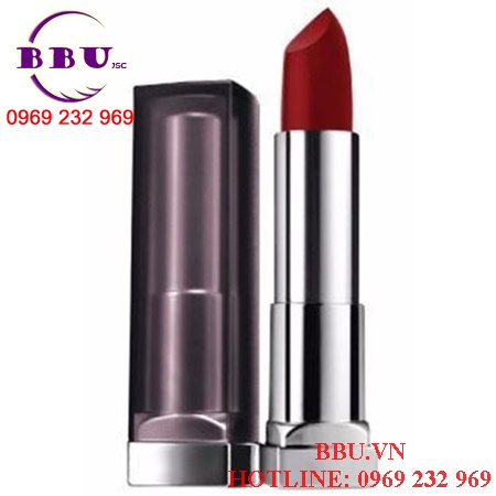 Son lì maybelline color sensational cream matte lipstick – divine wine (màu đỏ rượu)