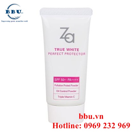 Kem chống nắng dưỡng trắng za true white ex perfect protector spf 50+