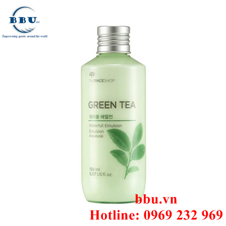 Sữa dưỡng da the face shop green tea waterfull emulsion