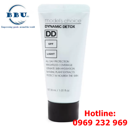 Kem nền trang điểm dd cream models choice dynamic detox light 30ml của hàn quốc