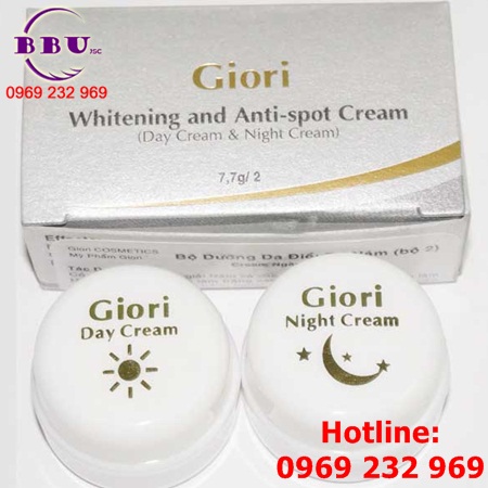 Bộ dưỡng da siêu trắng ngày và đêm giori