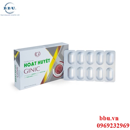 Bổ huyết tăng tuần hoàn lưu thông máu hoạt huyết ginic