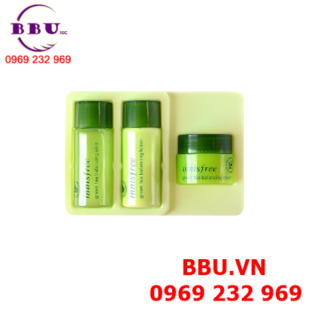 Bộ mini dưỡng da trà xanh innisfree green tea balancing special