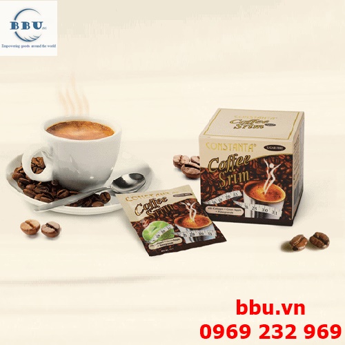 Coffee giảm cân chiết xuất từ táo xanh, lựu, nhân sâm và collagen