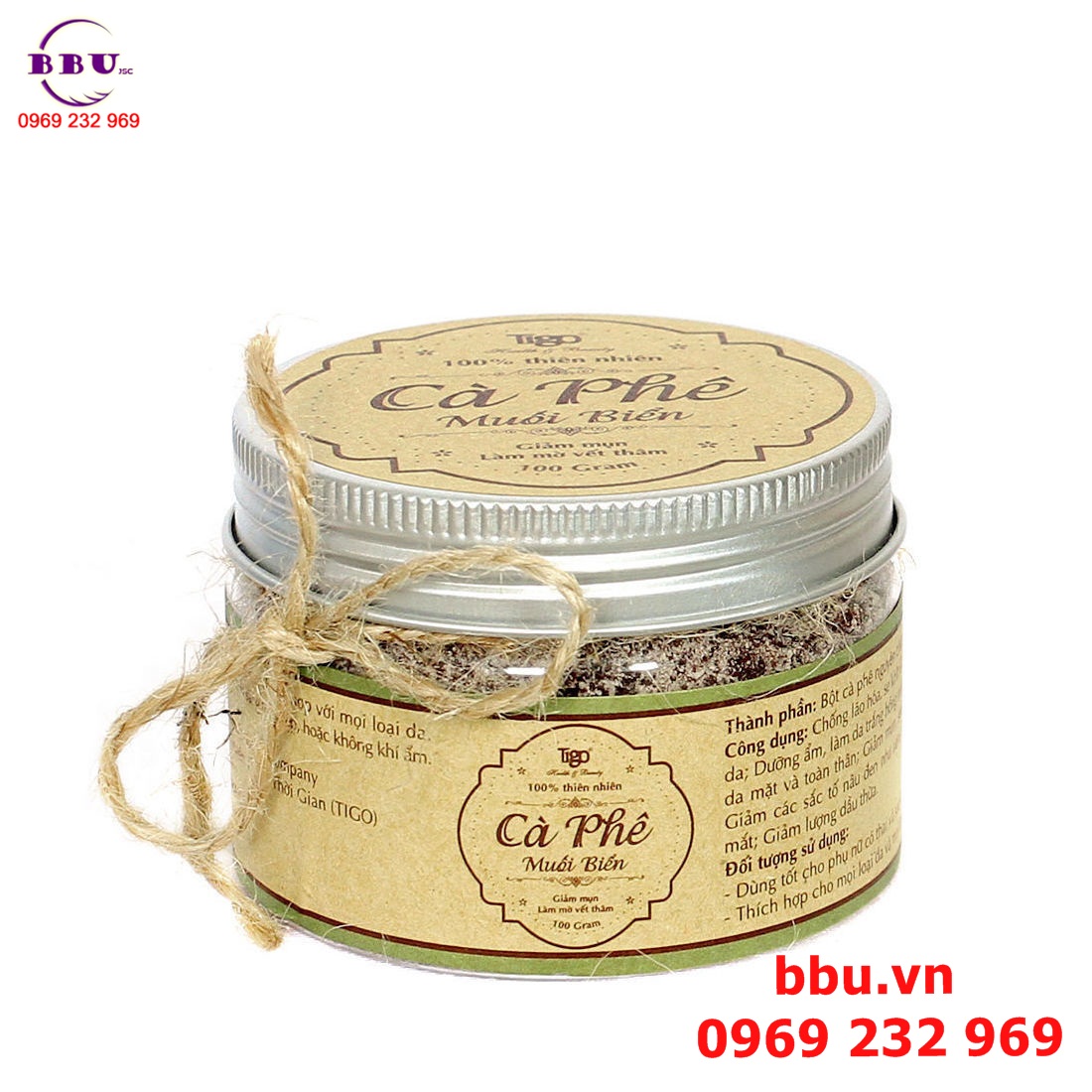 Cà phê muối biển giảm mụn và làm mờ vết thâm