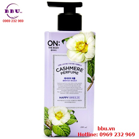 Dưỡng thể trắng mịn da on the body cashmere perfume shining dream