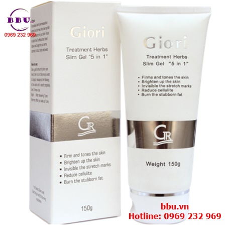 Gel thảo dược tan mỡ 5 trong 1 giori 150g của nhật bản