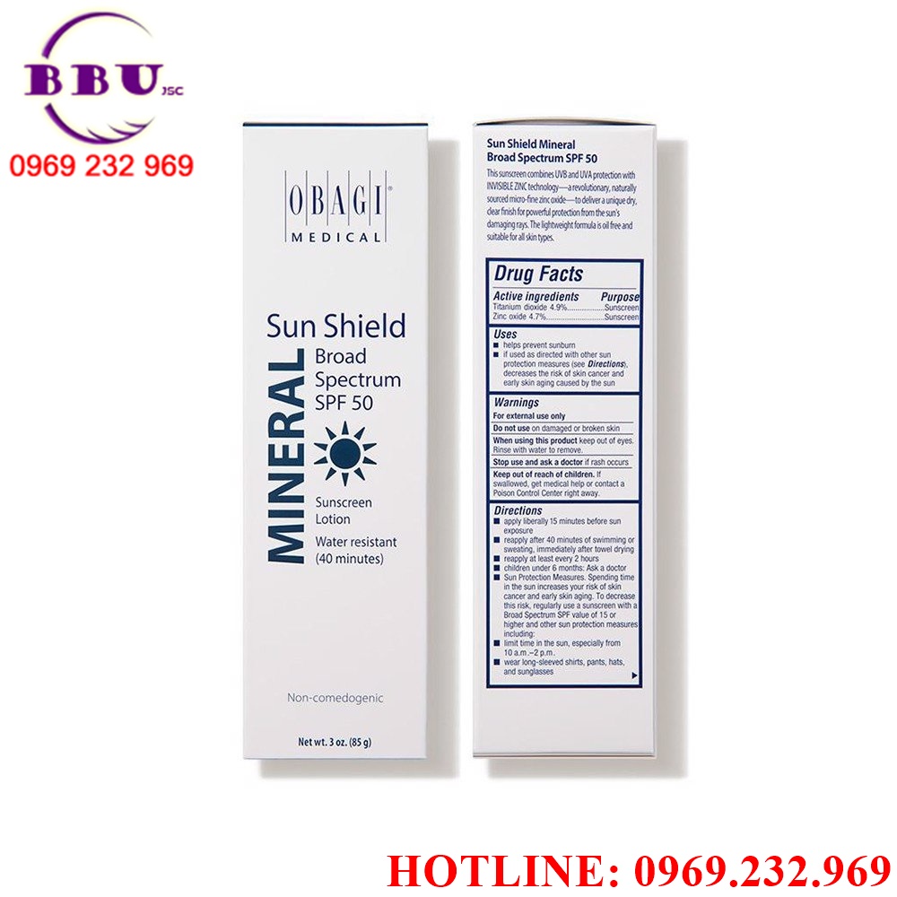 Kem chống nắng obagi mineral sunshield broad spectrum spf 50