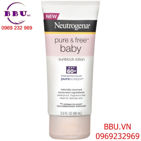Kem chống nắng cho trẻ em neutrogena pure free baby sunscreen spf 60