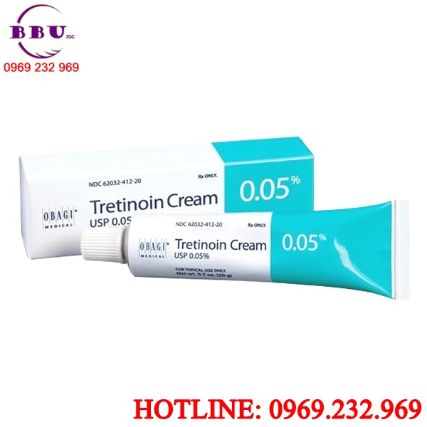 Kem điều trị mụn, nám lão hoá da tretinoin 0.05%