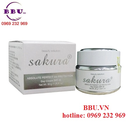 Kem dưỡng trắng da đặc trị nám sakura whitening day cream spf 45