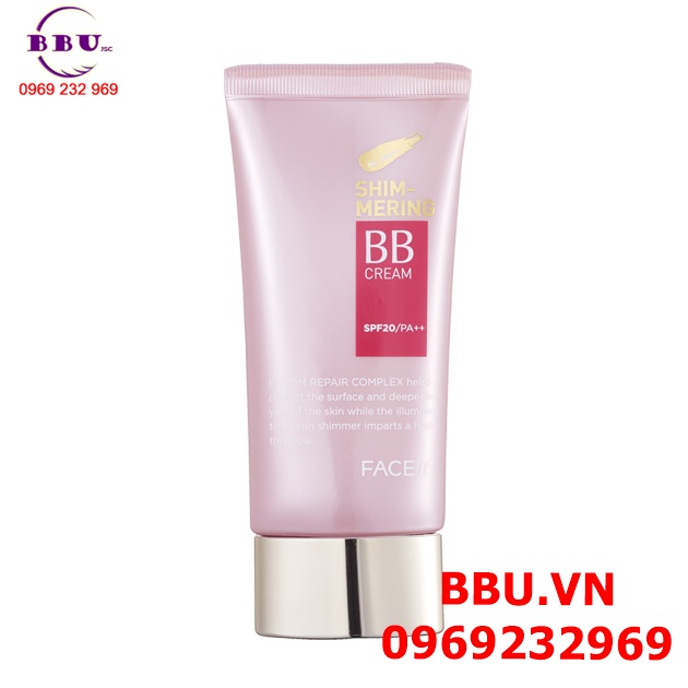 Kem nền có nhũ bb cream face it shimmering spf 20 pa the face shop
