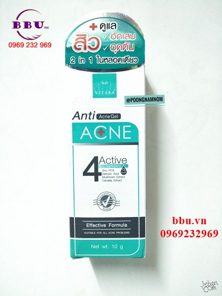 Kem trị mụn cân bằng tuyến bã nhờn  vitara anti acne gel