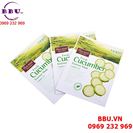 Mặt nạ dưỡng da chiết xuất dưa leo pure mind fresh cucumber esence