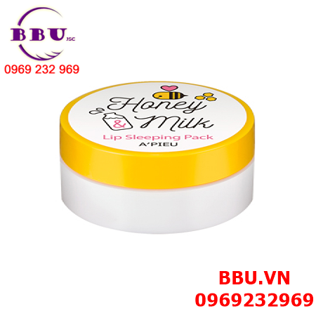 Mặt nạ ngủ cho môi apieu honey milk lip sleeping pack
