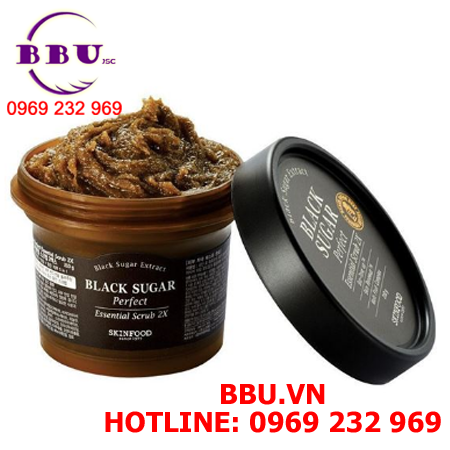 Mặt nạ tẩy da chết skinfood black sugar perfect essential scrub 2x