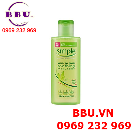 Nước hoa hồng simple kind to skin soothing facial toner