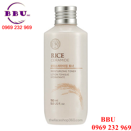 Nước hoa hồng cho da the face shop rice ceramide moisture toner