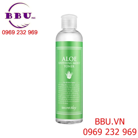 Nước hoa hồng secret key aloe soothing moist toner